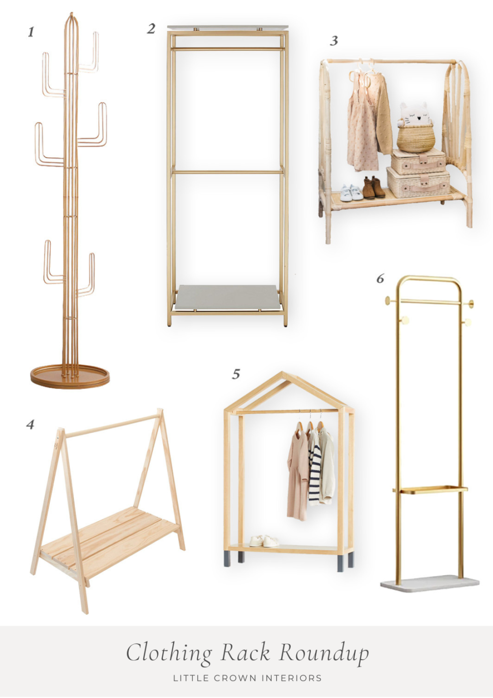 Cute Clothing Racks for Nurseries and Kid's Rooms Little Crown Interiors