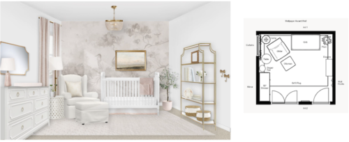 Neutral Blush Nursery Online Design