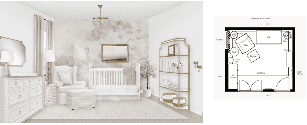 Neutral Blush Nursery Online Design