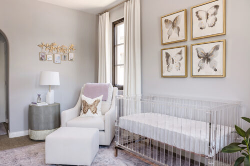 Lavender Nursery Design by Little Crown Interiors