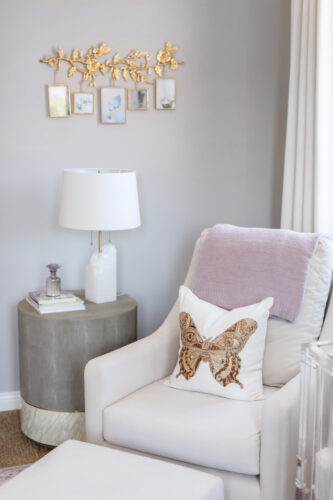 Lavender Nursery Design by Little Crown Interiors