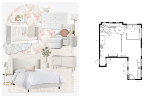 Shared Nursery E-Design Floor Plan