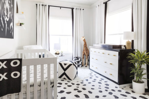 Black and White Nursery Design