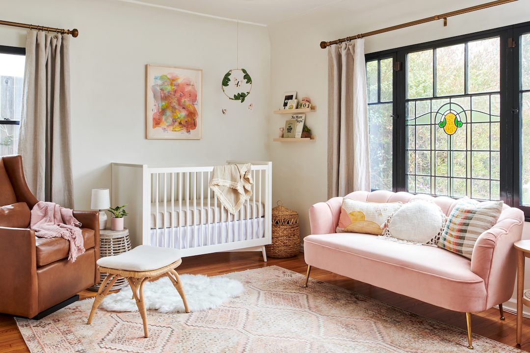 Vintage Neutral Blush Nursery Design