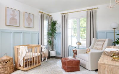 Light Blue Board and Batten Nursery Design Reveal