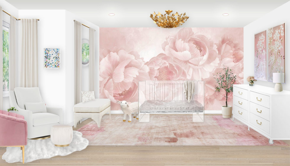 A Traditional Floral Nursery Design with Butterfly Details - Little ...