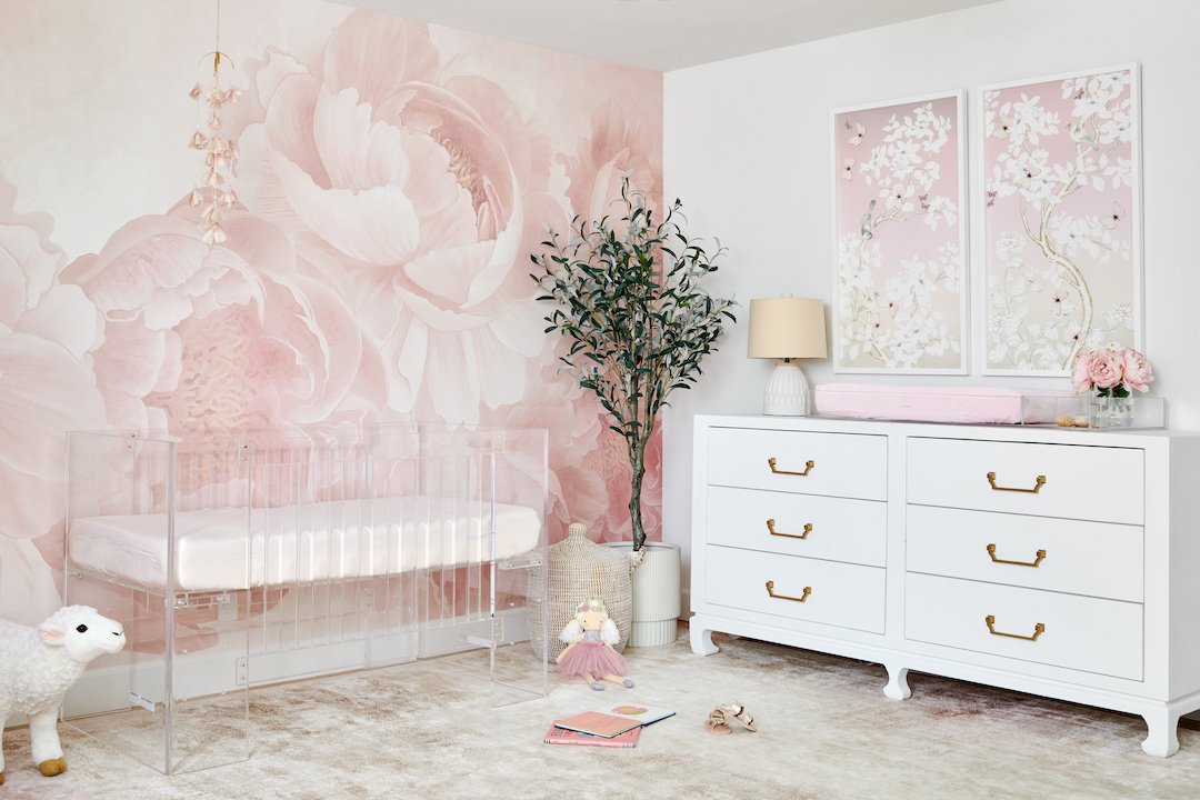 traditional-floral-nursery-design Blush Traditional Floral Nursery by Little Crown Interiors