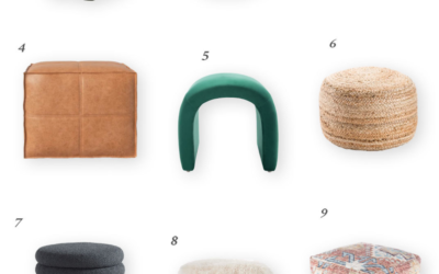 Our Favorite Nursery Ottomans and Poufs