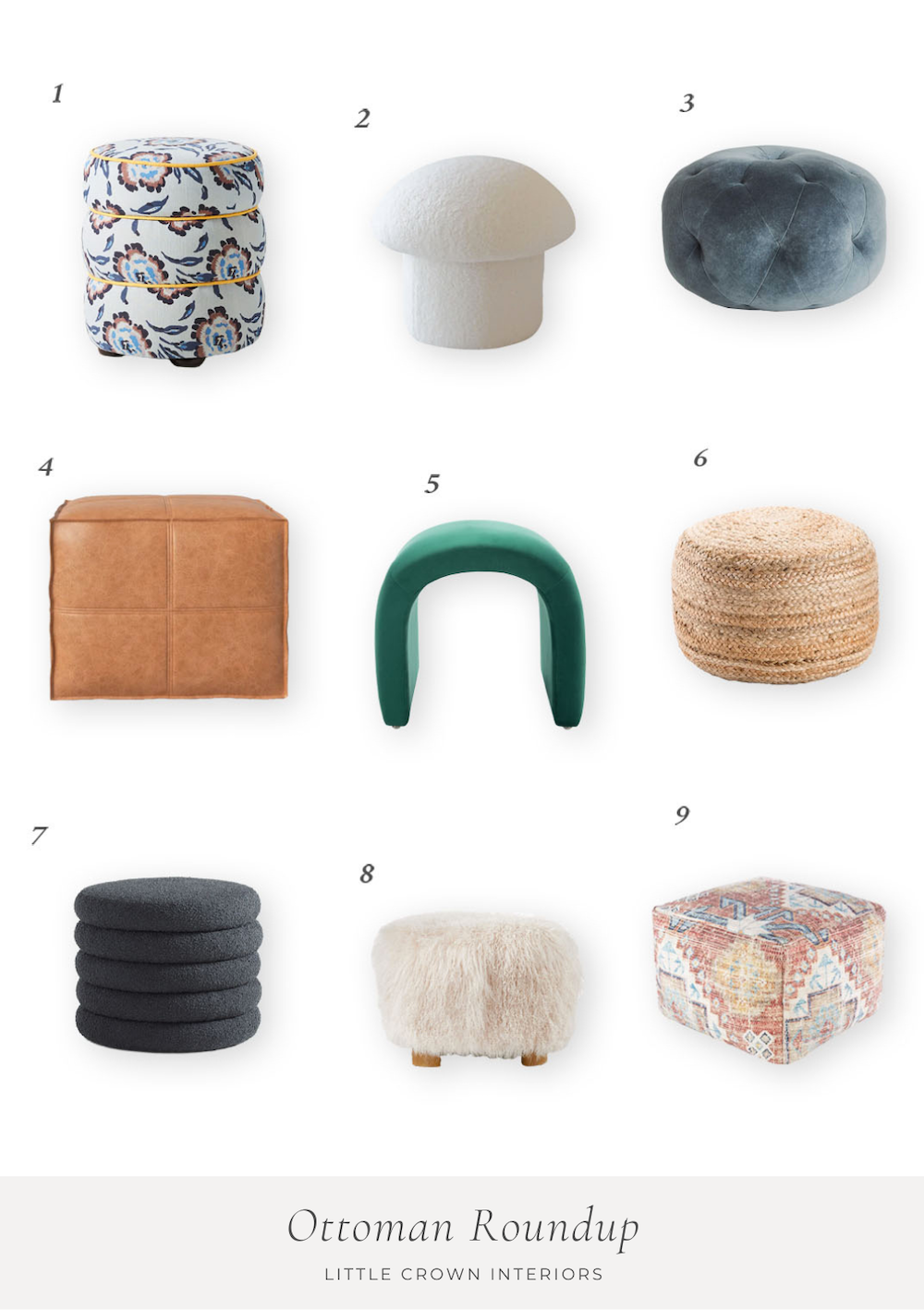 Nursery ottoman roundup