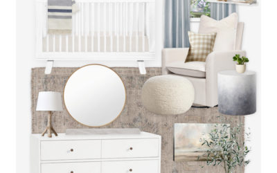 A Transitional Blue and Neutral Nursery E-Design