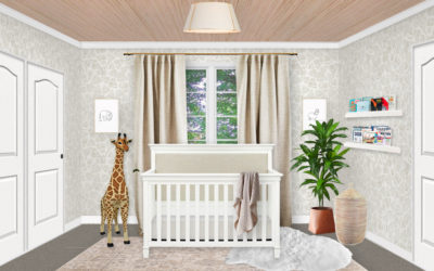 A Neutral Nursery E-Design with Safari Details