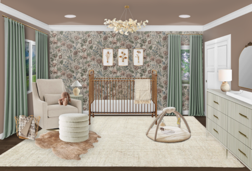 A Mauve Nursery Design with Serious Sophistication