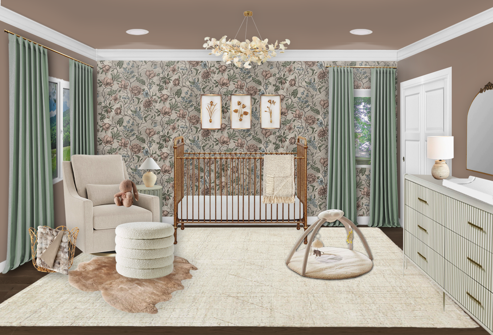 Mauve nursery design