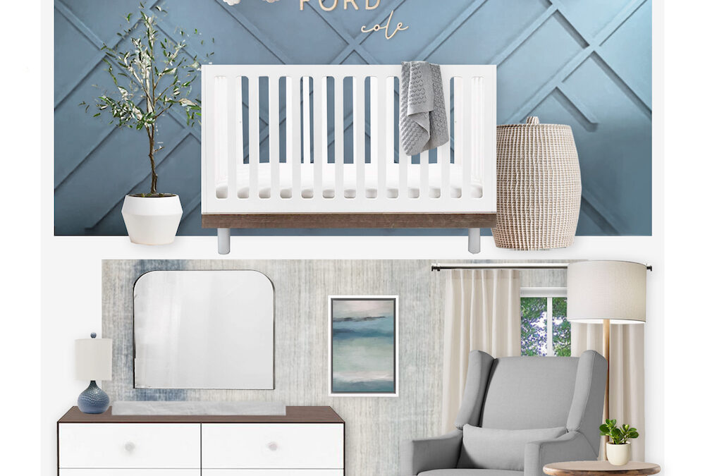 Neutral and Slate Blue Board and Batten Nursery