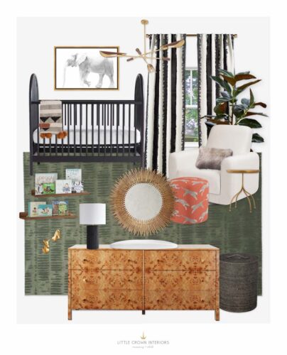 Bold Safari Nursery Design