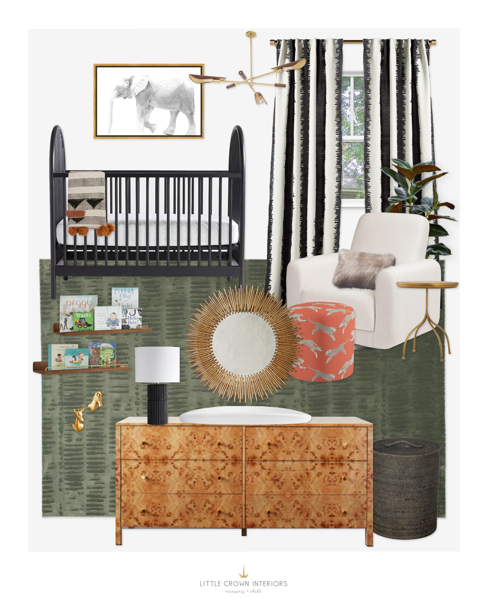 Bold Safari Nursery Design