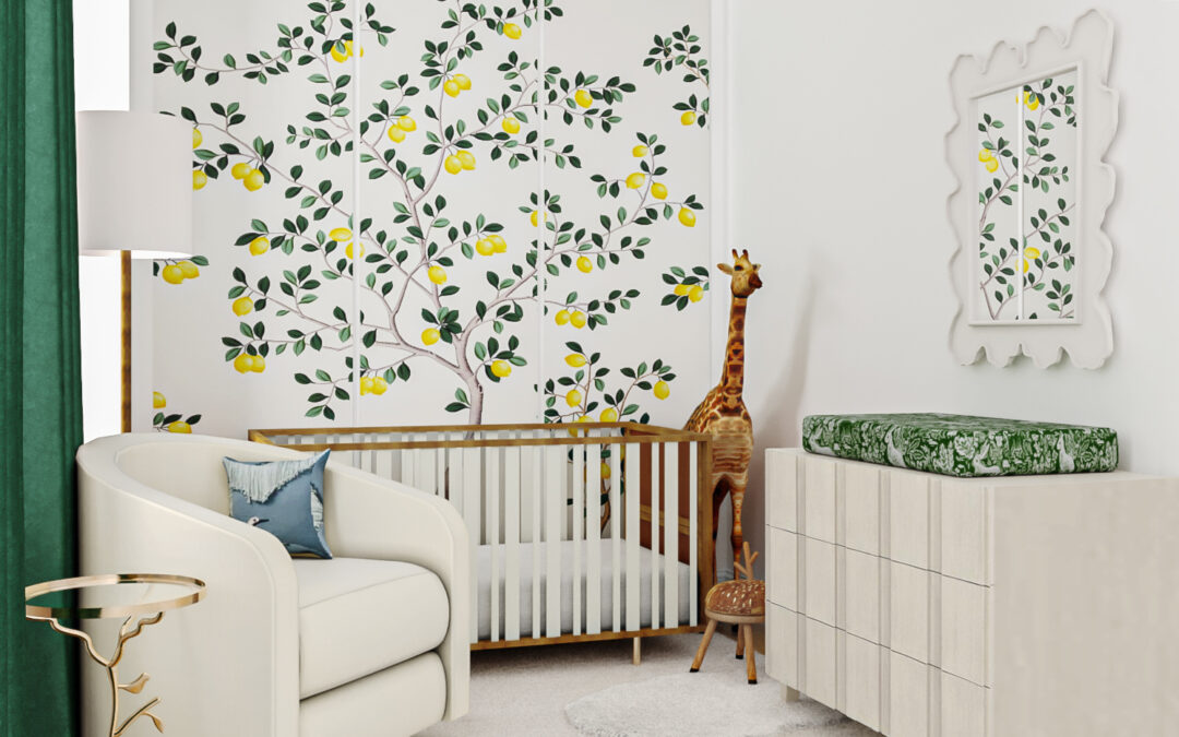 Whimsical and Sophisticated Lemon Tree Nursery E-Design