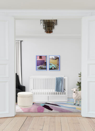 Black and White Nursery Virtual Design