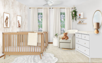 A Cozy Neutral Nursery for Twins Design Reveal