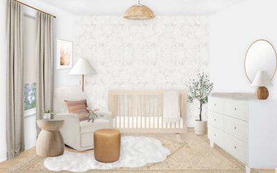 A Neutral Nursery E-Design with Natural Textures