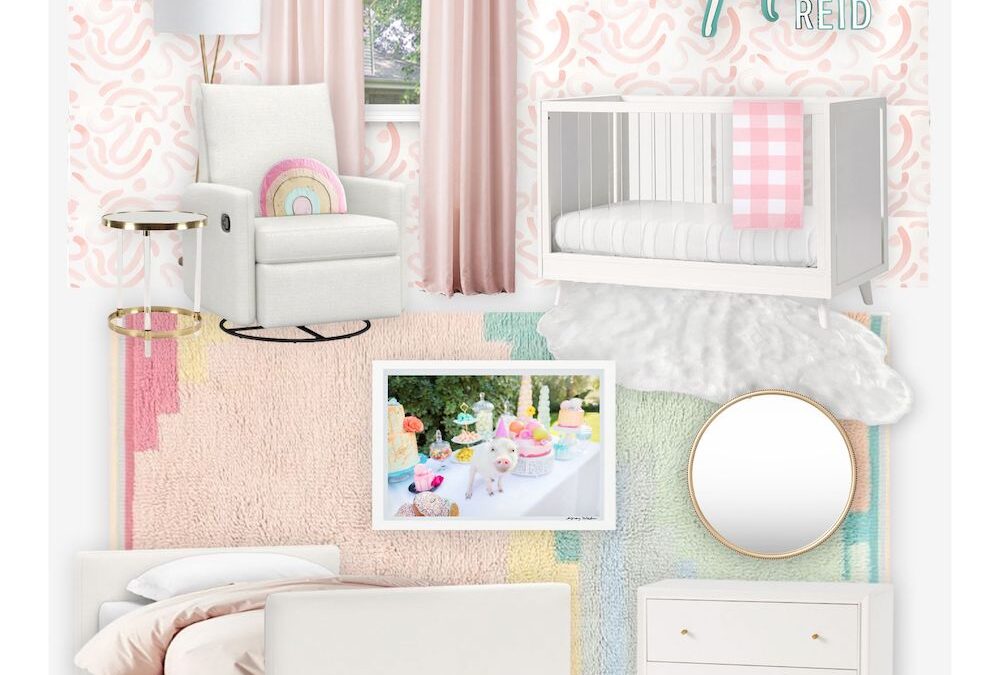 A Very Playful Pink Nursery E-Design Reveal