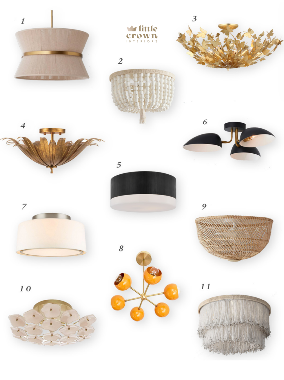 Flush Mount Chandeliers for the Nursery or Kid's Room - Little Crown ...