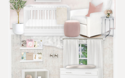 Blush & Neutral Feminine Nursery Virtual Design