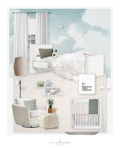 Gender Neutral Cloud Nursery E-Design