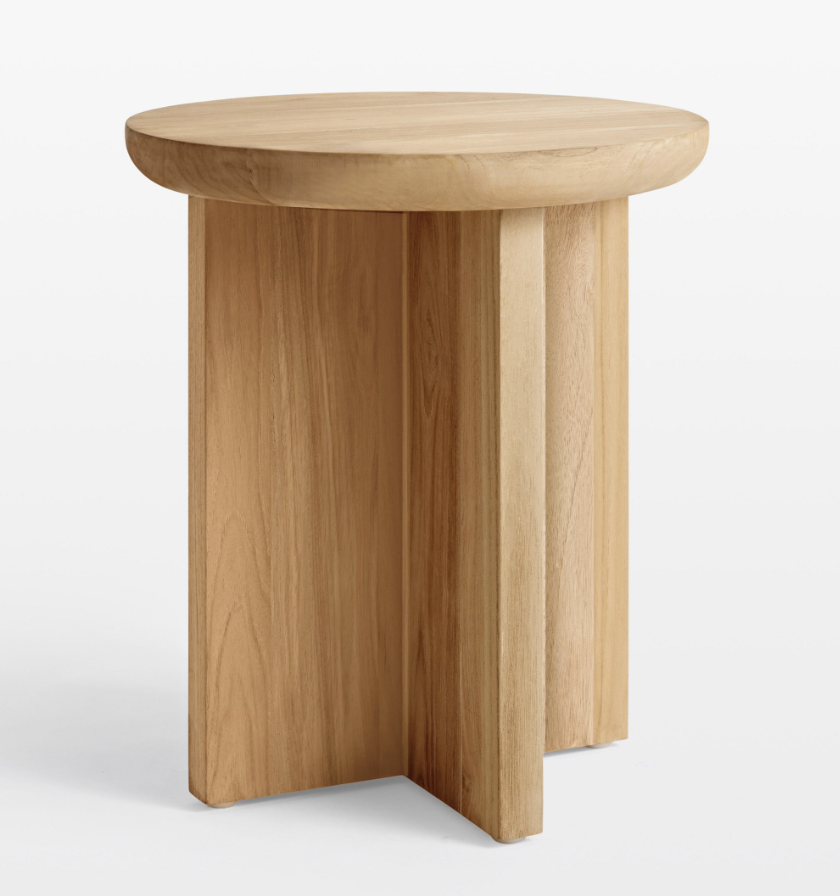 Light Wood Nursery Side Table