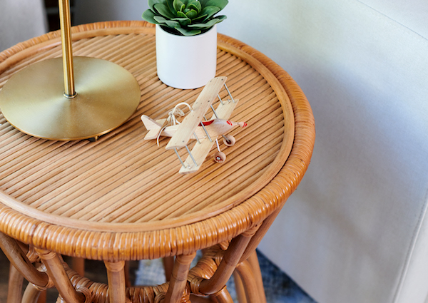 Nursery Rattan Side Table