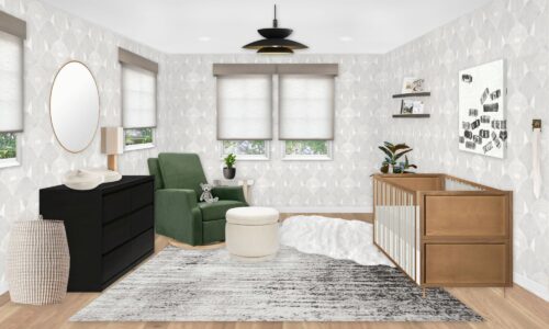 Gray & Green Nursery E-Design