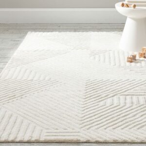 Faye Neutral Geometric Rug