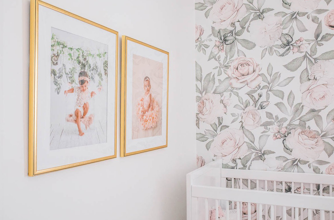 Blush Floral Nursery Design Little Crown Interiors