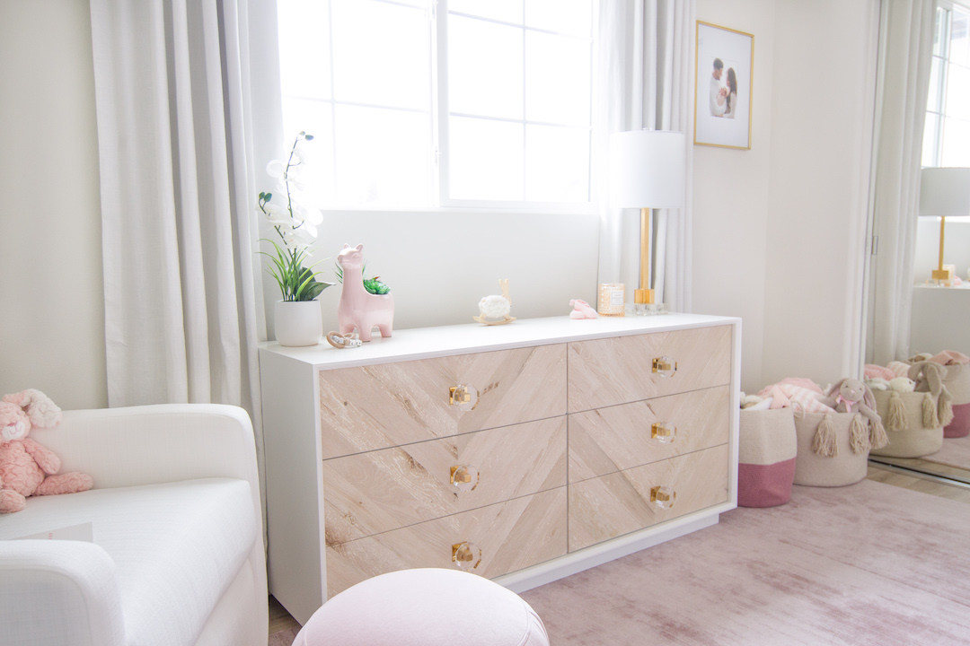 Modern Blush Nursery Design