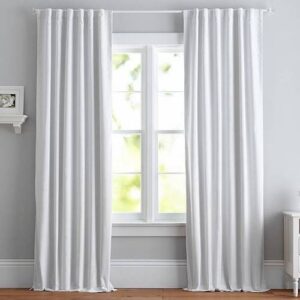 White Blackout Curtains for Nursery