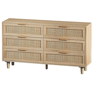 Boho Modern 6 Drawer Dresser