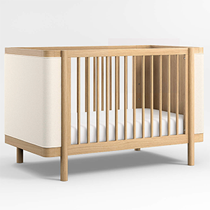 Crate and Barrel Redondo Upholstered Wood Crib