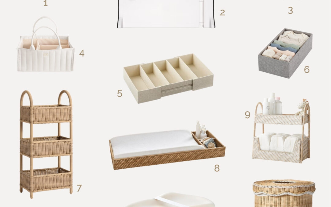 Changing Table Organization Accessories for a Tidy Nursery