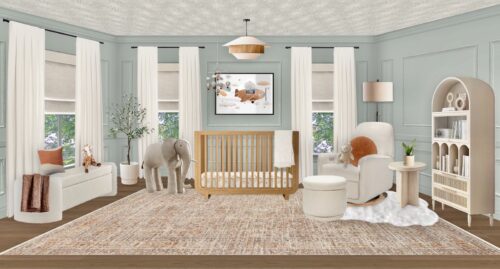 Earthy Gender Neutral Nursery Design