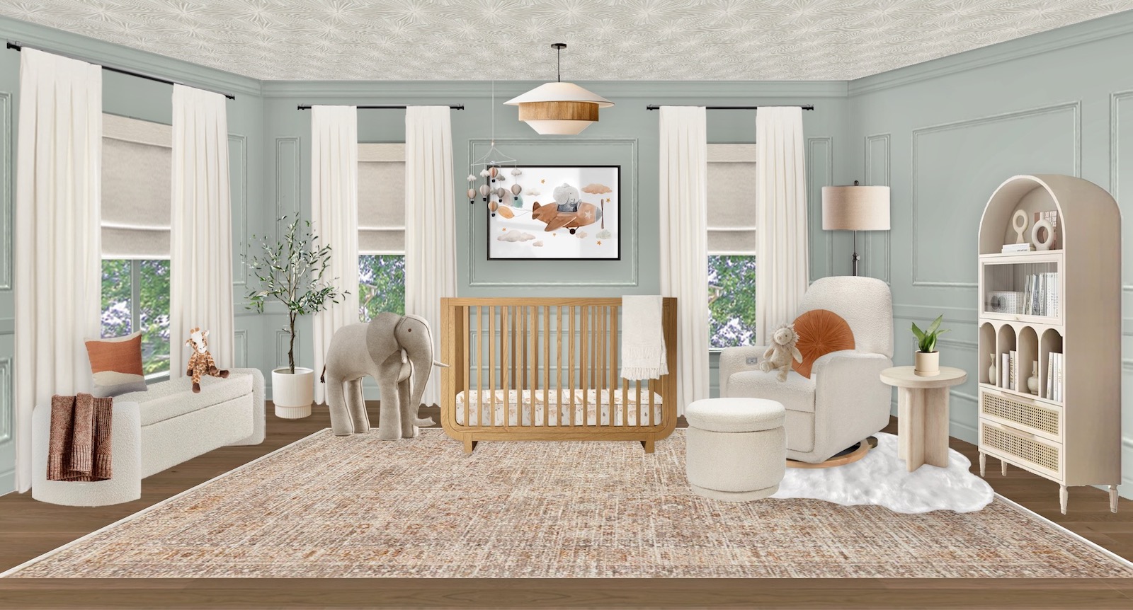 Earthy Gender Neutral Nursery Design