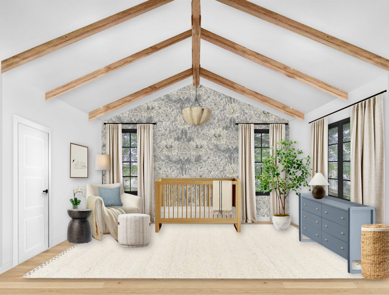 A Studio McGee Inspired Neutral Nursery Design - Little Crown Interiors