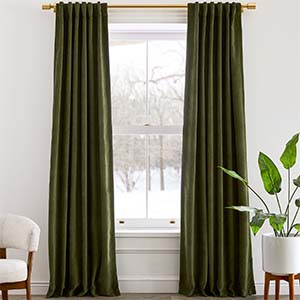 Terragon Worn Velvet Blackout Curtains