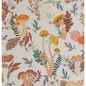 Urban Outfitters Wild Mushroom Removable Wallpaper