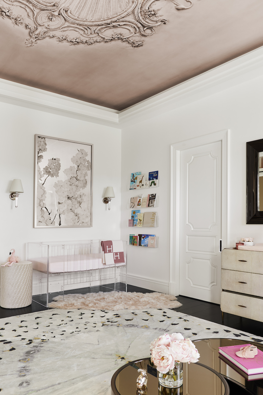 Modern Luxury Girl's Nursery by Little Crown Interiors