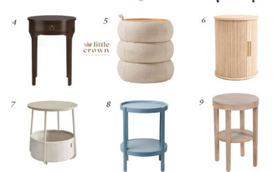 Our Favorite Nursery Side Tables with Storage
