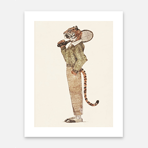 Artfully-Walls-Tiger-Tennis-Art-Print