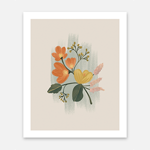 Artfully Walls Vintage Floral Bouquet Art