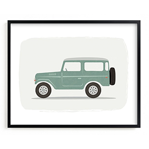 Pottery Barn Minted Land Cruiser Art