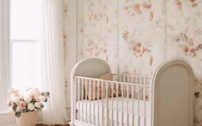 AI Inspiration to Reality: Floral Parisian Charm Nursery