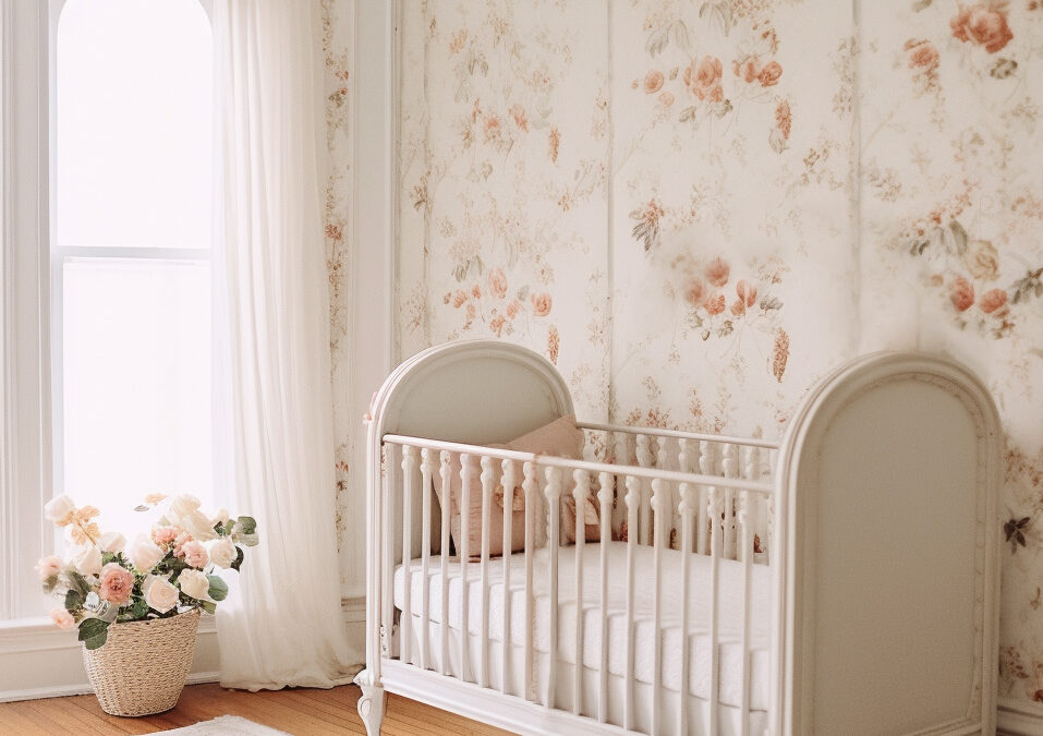 AI Inspiration to Reality: Floral Parisian Charm Nursery